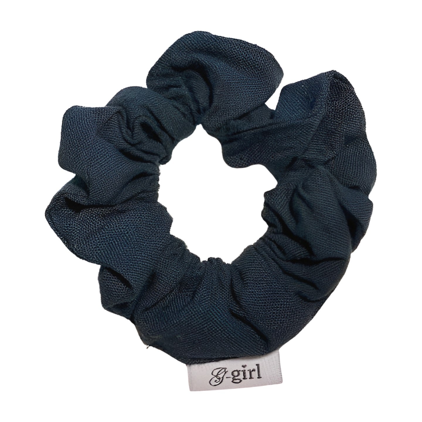 Black Handloomed Scrunchie