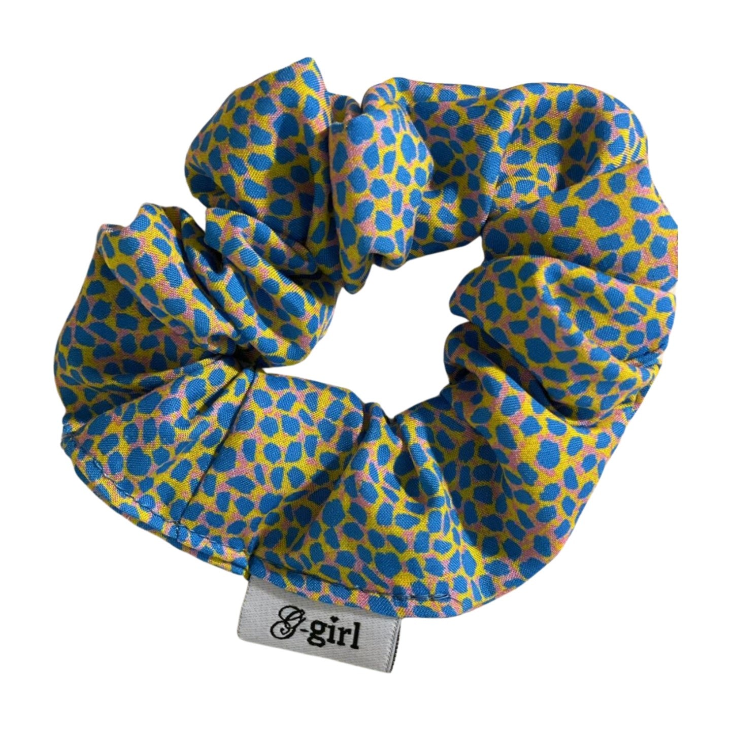 Colbalt Cheetah Scrunchie