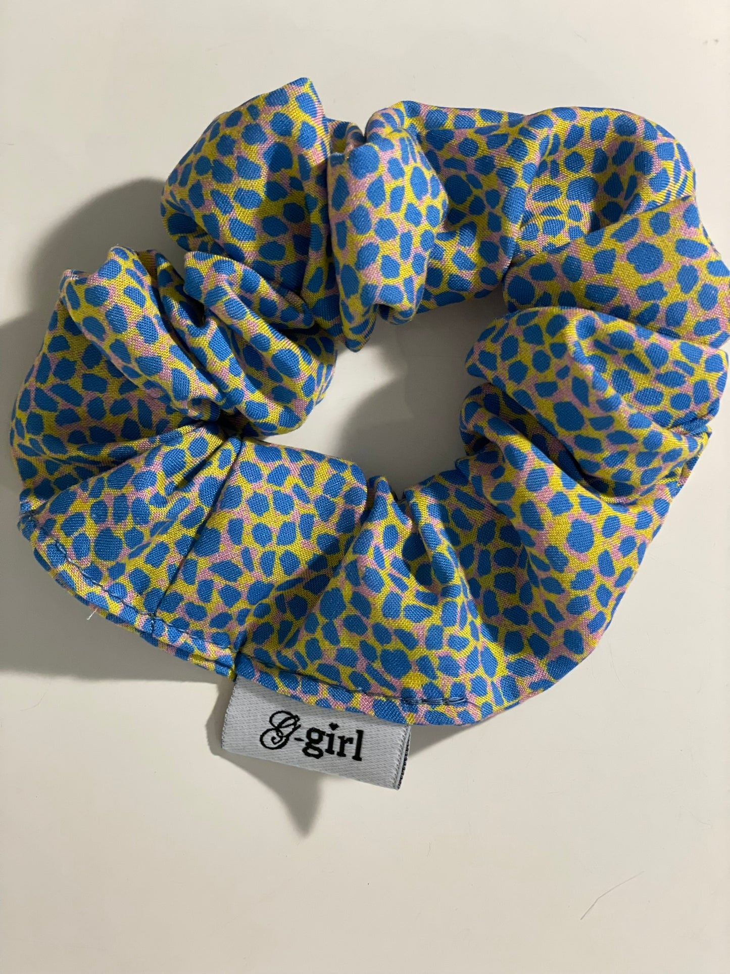 Colbalt Cheetah Scrunchie