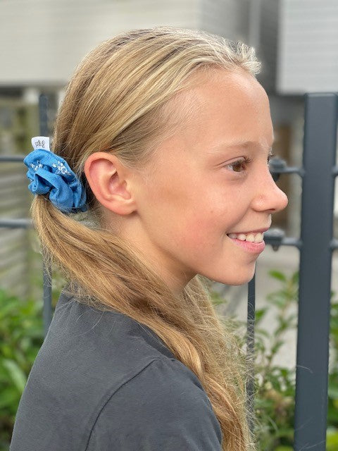 Forget Me Not Blue Scrunchie