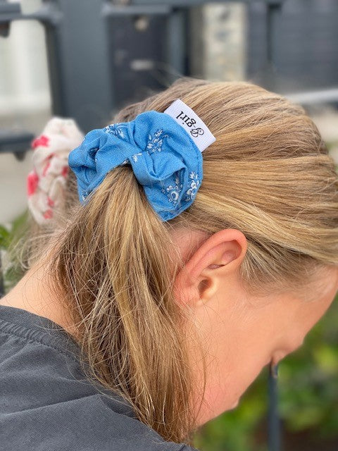 Forget Me Not Blue Scrunchie