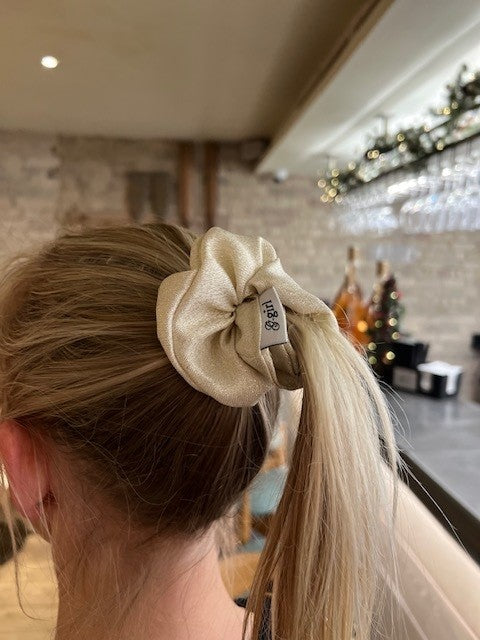 Gold Shimmer scrunchie