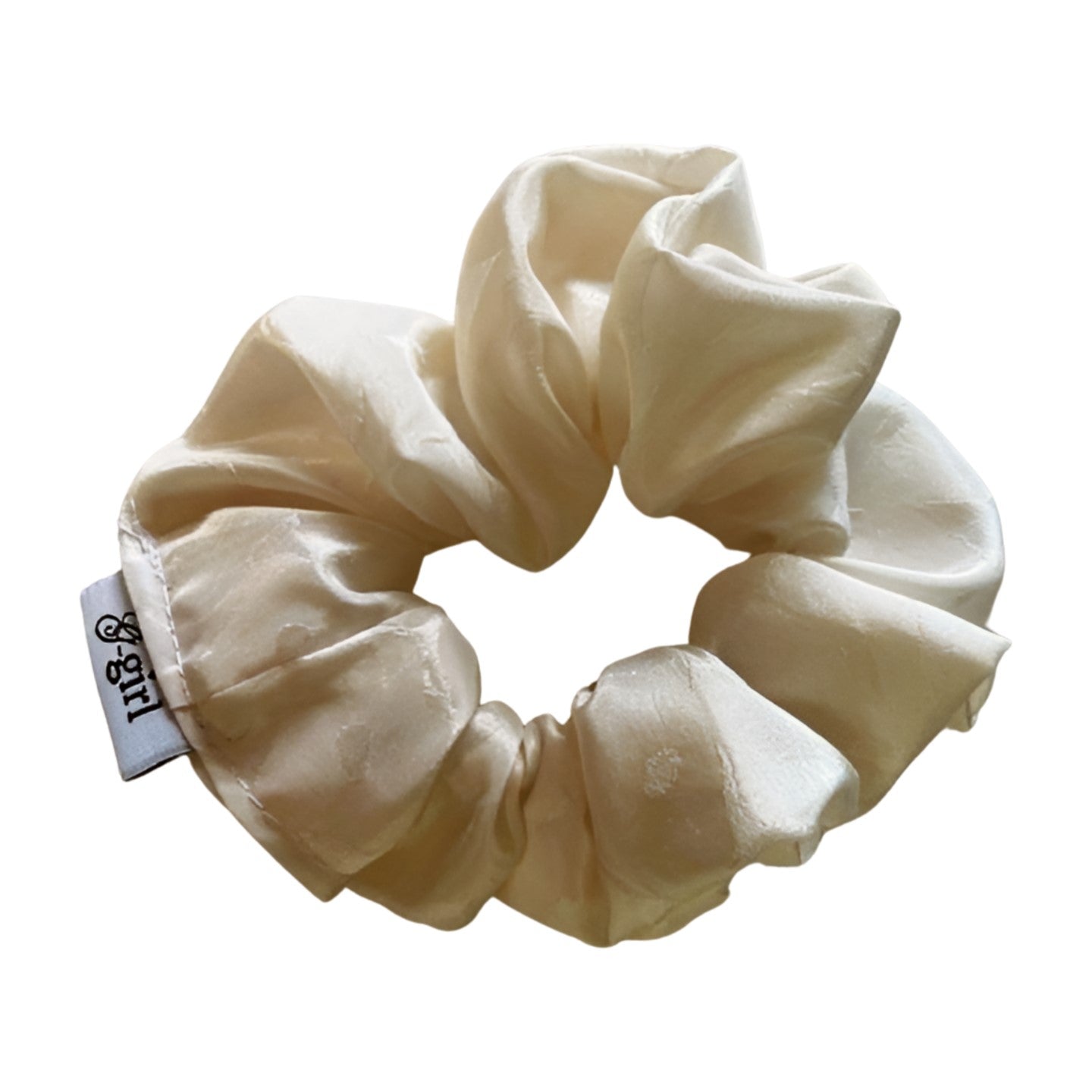 Ivory Silk Scrunchie