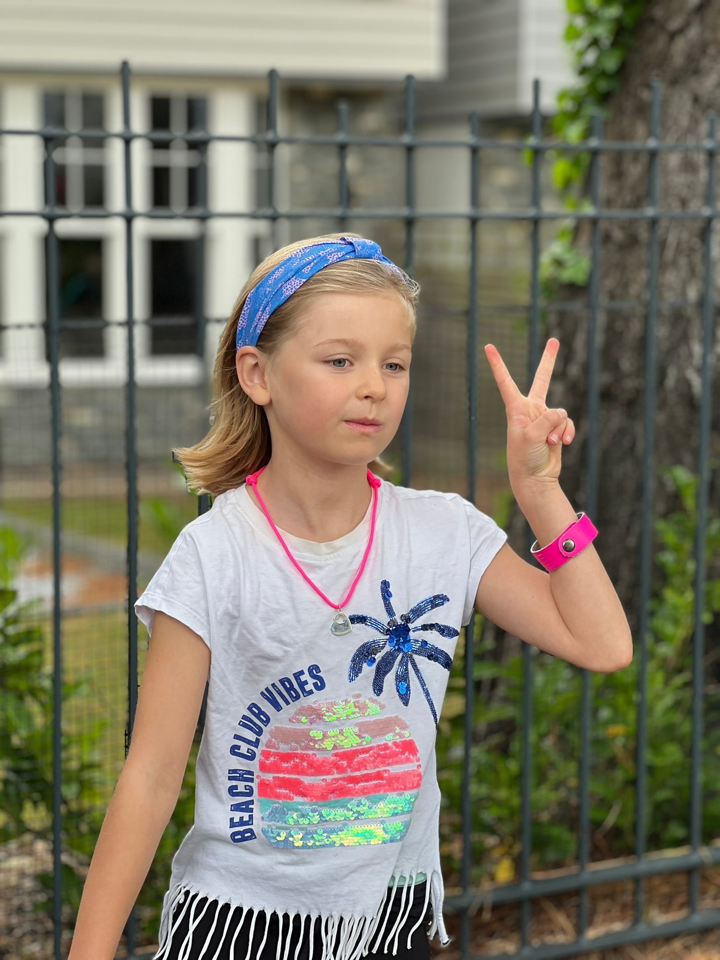 Pink Leopard Headband