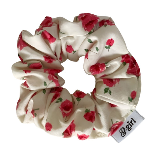 Liberty Red Rose Scrunchie