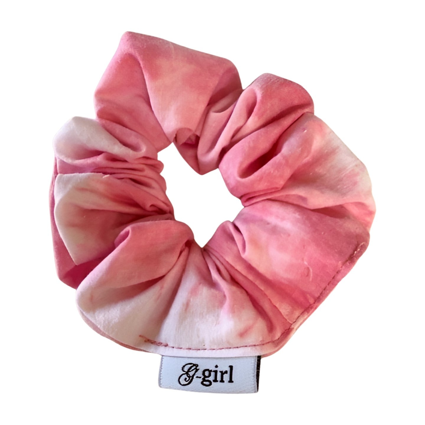 Pink Tie-Die Scrunchie