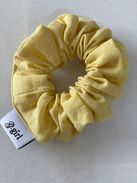 Citrus Yellow Handloomed Scrunchie