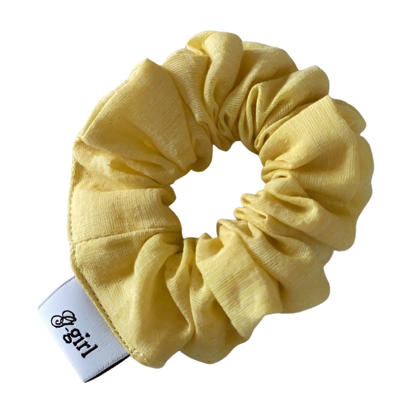 Citrus Yellow Handloomed Scrunchie